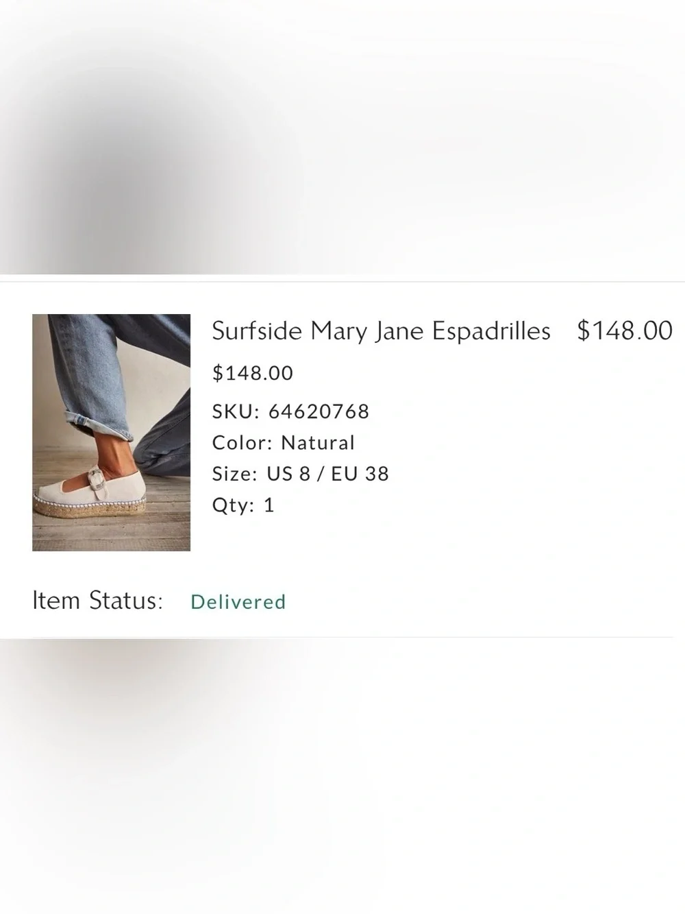 Free People cream canvas